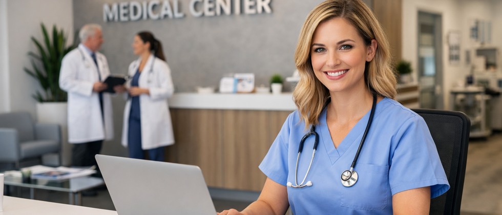 Professional medical office environment